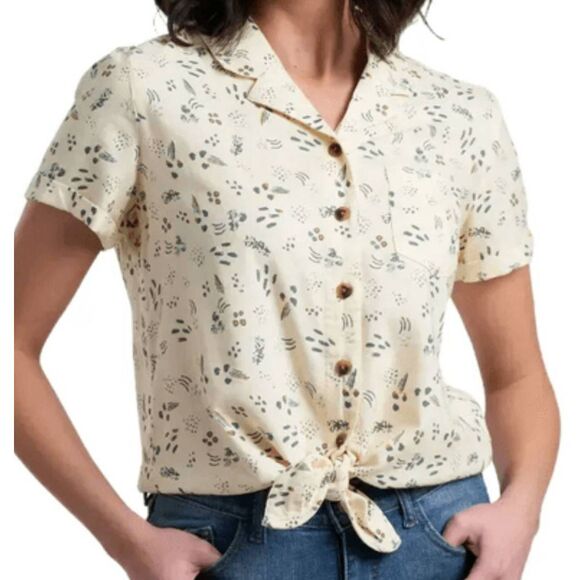 Kuhl women's Elsie SS Ivory Tracks XS NWT - Picture 1 of 7